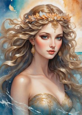 Golden Goddess Portrait