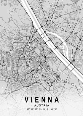 Vienna Light City Map