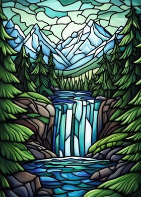 Stained Glass Waterfall