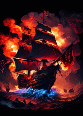 Fiery Galleon