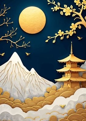 Pagoda Landscape