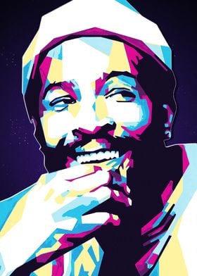 Marvin Gaye Pop Art Portrait