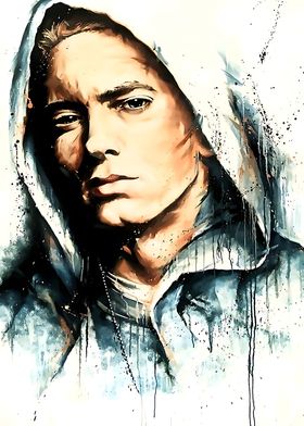 Eminem Portrait Painting