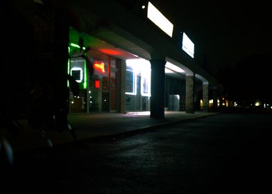 Nighttime Store Front