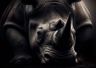 Rhino Close-Up