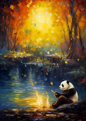 Panda Painting