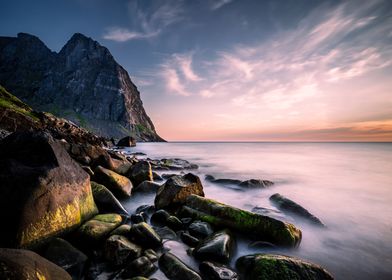 Rocky Coastline Sunset