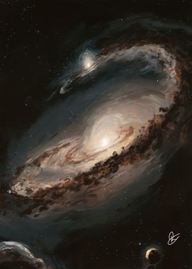 Spiral Galaxy Painting