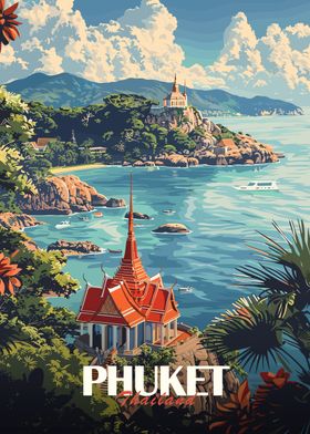 Phuket Thailand Travel Poster