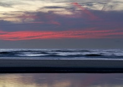 Evening colours on the North Sea