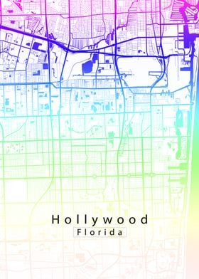 Hollywood Florida Map