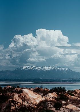 Mountain Landscape with Clouds