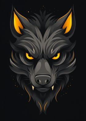 Wolf Head Illustration