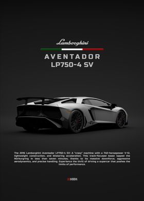 Silver Lamborghini Aventad