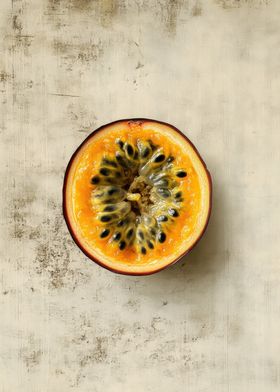 Passion Fruit Cut in Half