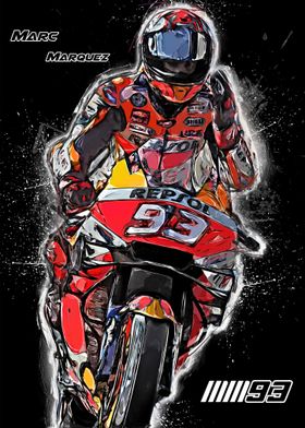 Marc Marquez MotoGP Art