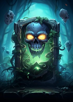 Glowing Skull Shrine