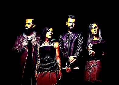 Skillet Band Pop Art