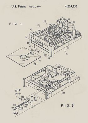 Floppy Disk Drive Patent Diagram