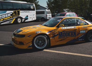 Yellow Drift Car