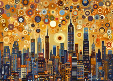 Starry Night NYC Skyline