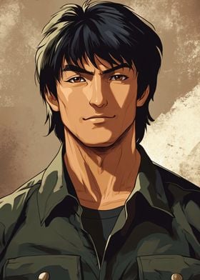 Anime Jackie Chan Portrait