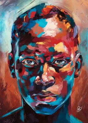 Abstract Portrait Painting