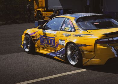 Yellow Drift Car