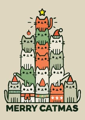 Cat Christmas Tree