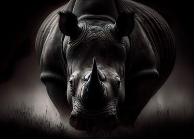 Rhino Close-Up