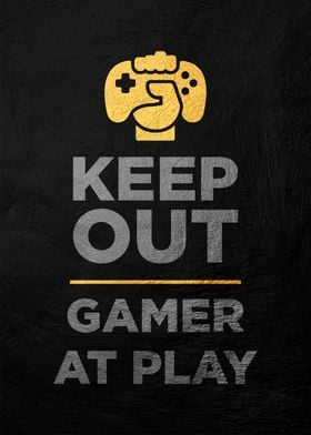 Gamer at Play Sign