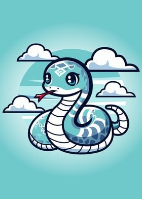 Chibi Cartoon Snake