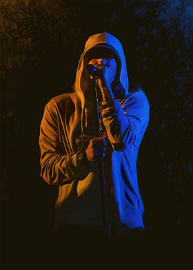 Rapper Performing on Stage