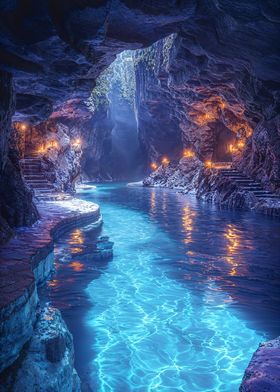 Mystical Cave River