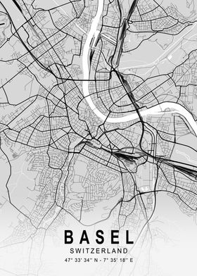 Basel Light City Map