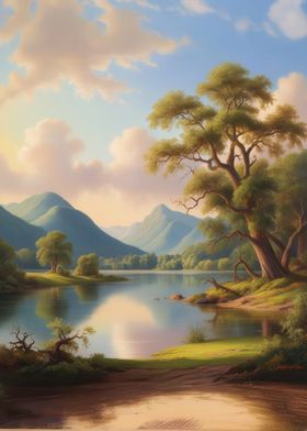 Serene Lake Landscape