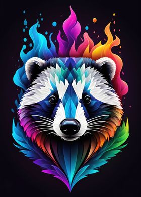 Rainbow Raccoon