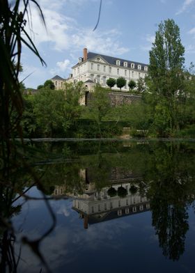 French Chateau Reflection