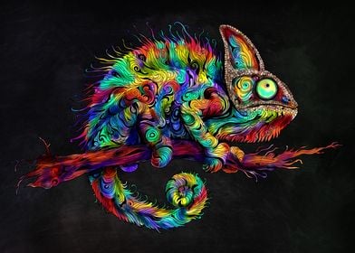 Psychedelic Chameleon