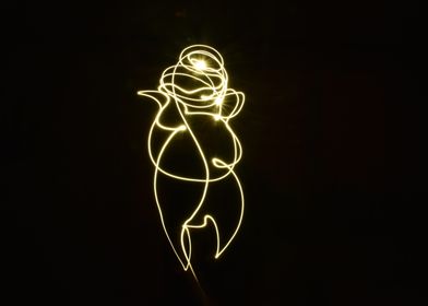 Light Painting Woman