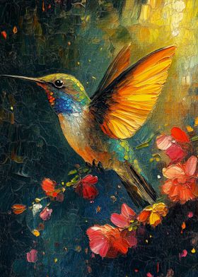 Hummingbird Painting