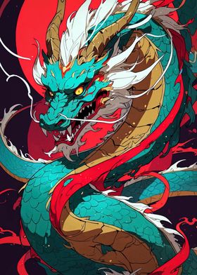 Fierce Dragon Illustration