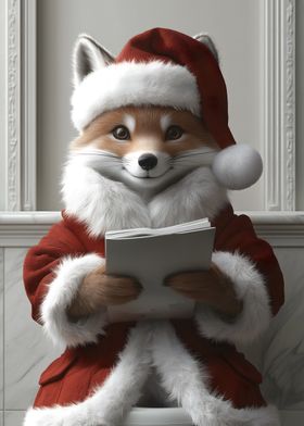 Fox Santa Reading