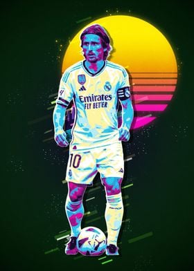 Luka Modric Retro Art