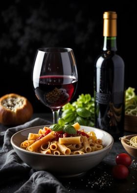 Pasta with Red Wine