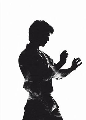 Silhouette of a Martial Artist