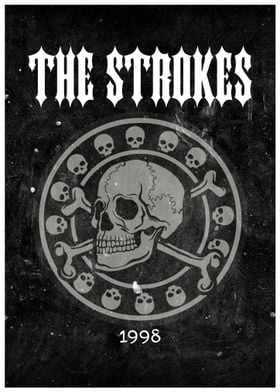 The Strokes 1998 Skull Poster