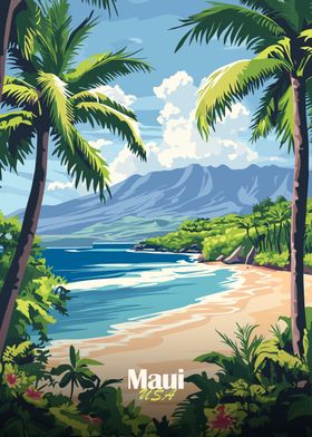 Maui Beach Poster