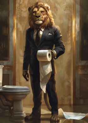 Sophisticated Suit Lion