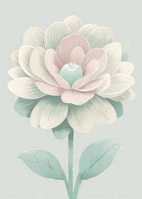 Pastel Flower Illustration